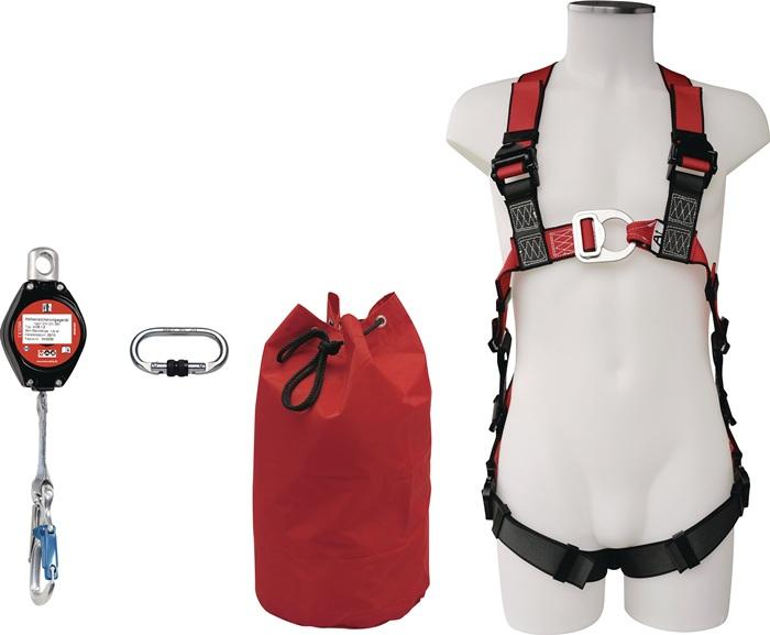 Produktbild M.A.S. Sicherheitsset für Hubarbeitsbühnen (Auffanggurt, Höhensicherungsgerät)