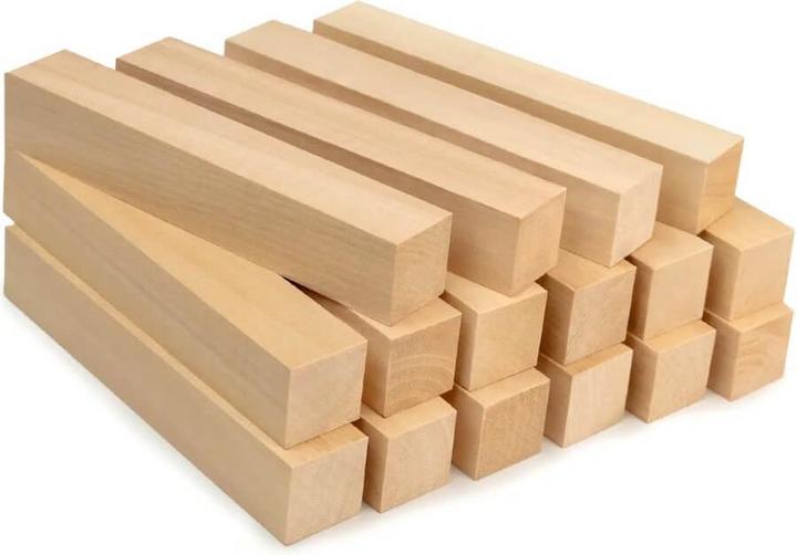 Image du produit Beaver Craft Holzschnitzblöcke aus Linde 16- teilig