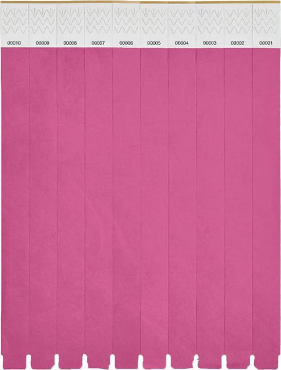 Actual product image MidOcean Tyvek Wristband (Pack of 10) (24.50 cm, Polyethylene)