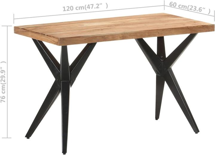 Image du produit vidaXL Esstisch (120 x 60 x 76 cm)