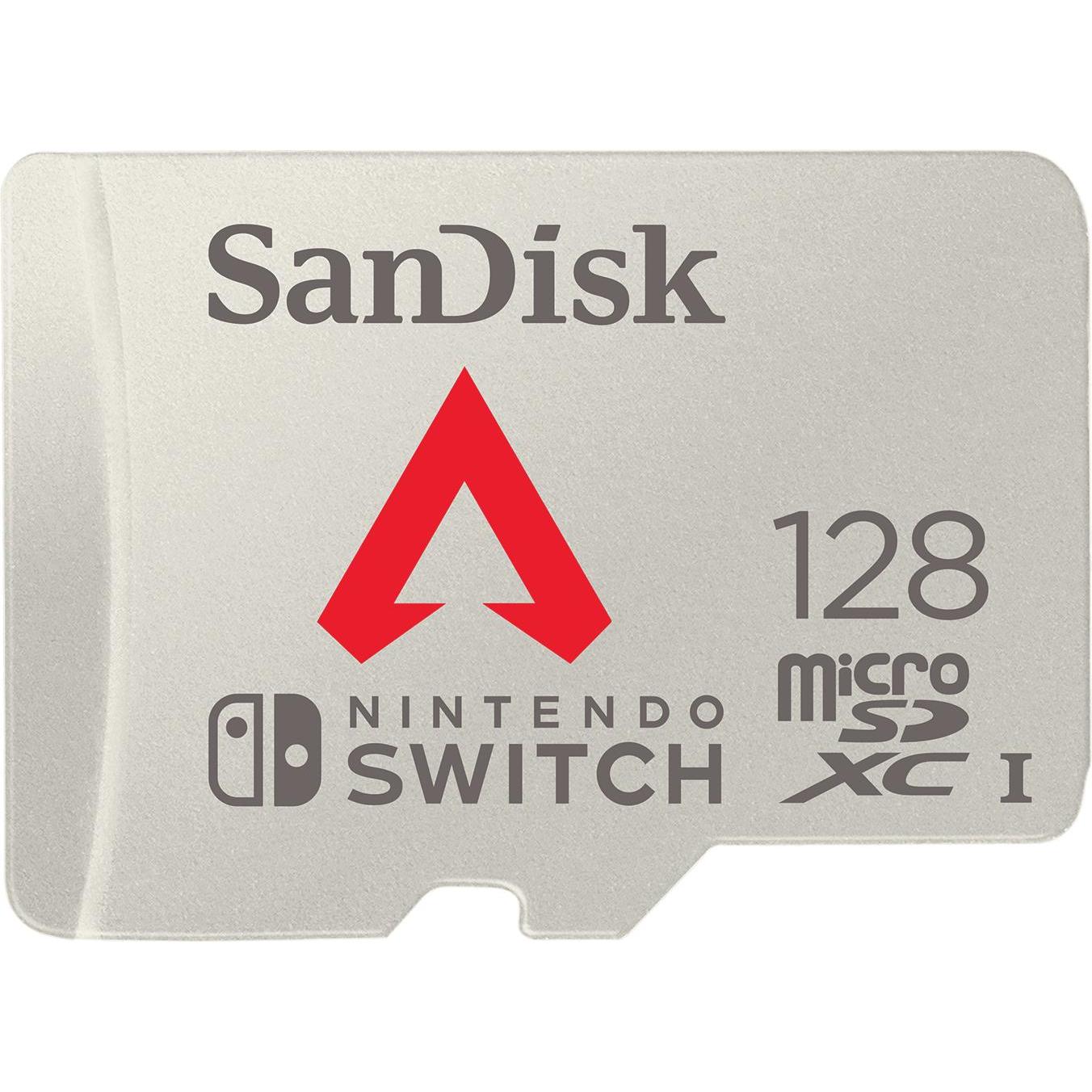 SANDISK Nintendo Switch Card Apex Legends Edition (128 GB, microSDXC, U3, UHS-I), Scheda di memoria, Argento