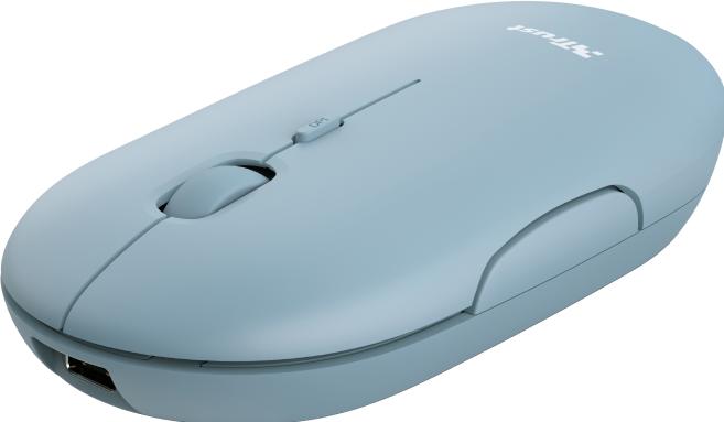 Actual product image Trust Mouse Puck Rechargeable Blue (Wireless)