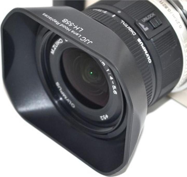 Actual product image JJC Olympus Zonnekap LH 55B Black