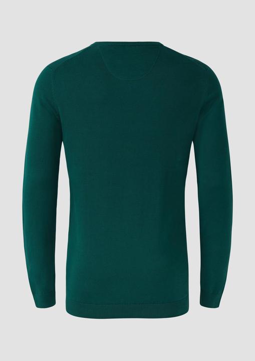 Actual product image s.Oliver Strickpullover Strickpullover mit Logo-Stickerei (XXL)