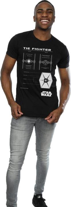 Produktbild Star Wars TIE Fighter Blueprint TShirt (3XL)