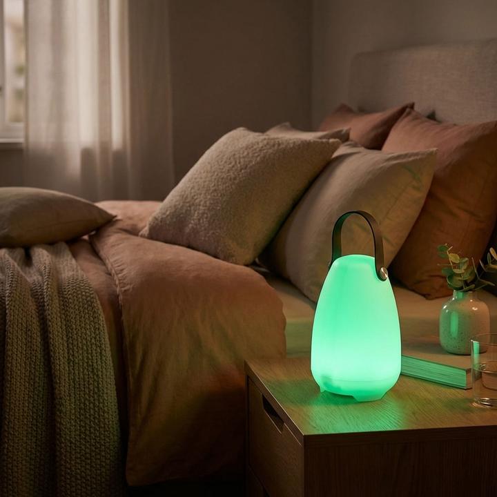 Immagine prodotto ProGarden Lampada da tavolo ricaricabile, 4 modalità di luce in bianco e 16 colori RGB