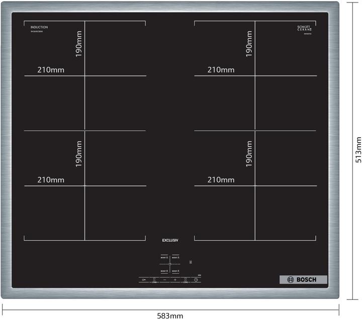 Image du produit Bosch Hausgeräte NVQ645CB6M (58.30 cm, Table de cuisson électrique)