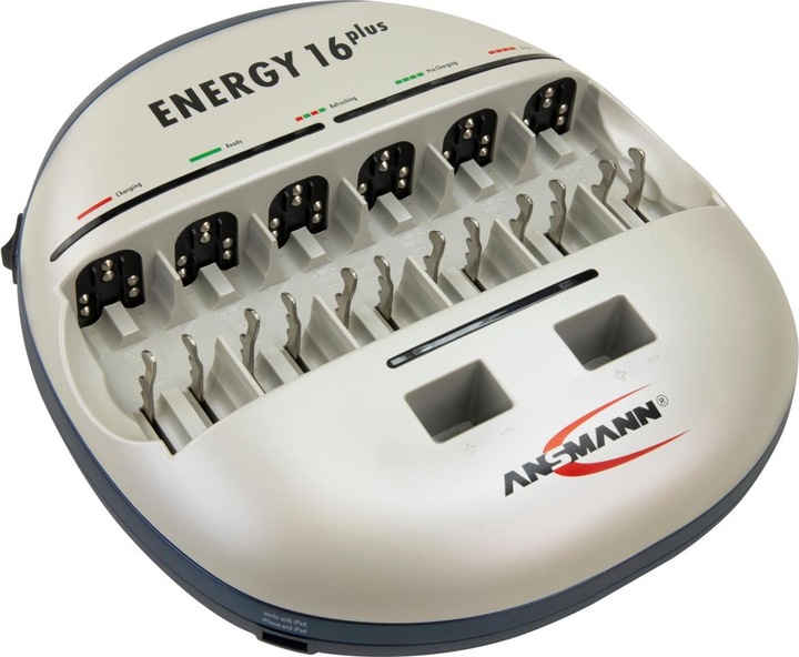 Image du produit Ansmann Station de charge et d'entretien Energy 16 plus pour 1 à 12 piles Micro AAA, Mignon AA