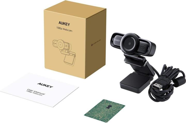 Immagine prodotto Aukey Webcam PC-LM3 Stream Series Autofocus Full HD con sensore CMOS da 1/3" nero (2 Mpx)