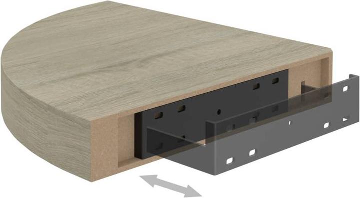 Produktbild vidaXL Wandregal (25 x 25 x 3.80 cm)