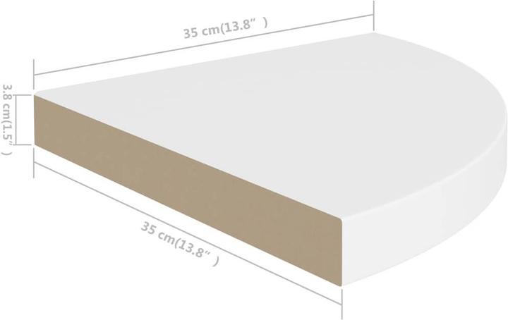 Produktbild vidaXL Eckregal (35 x 35 x 3.80 cm)
