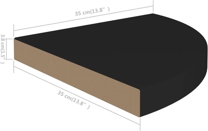 Produktbild vidaXL Wandregal (35 x 35 x 3.80 cm)