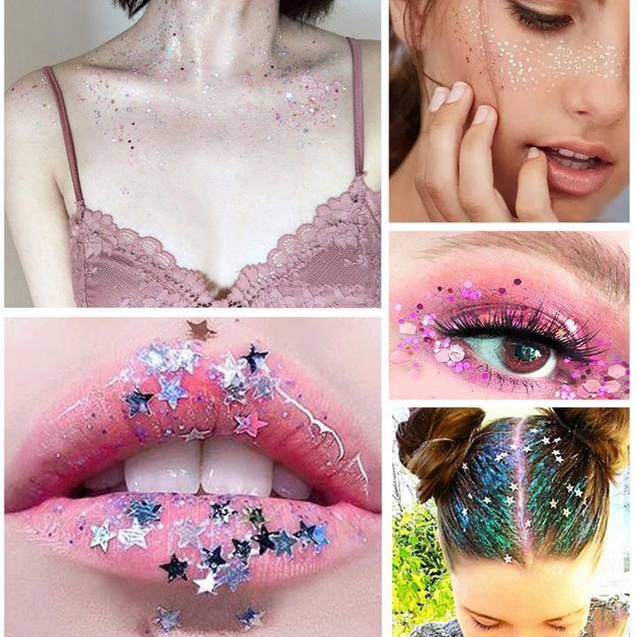 Produktbild Noya Holographisches Festival Gesichts- und Körper Glitzer Selbstklebende Glitter Gel Lidschatten