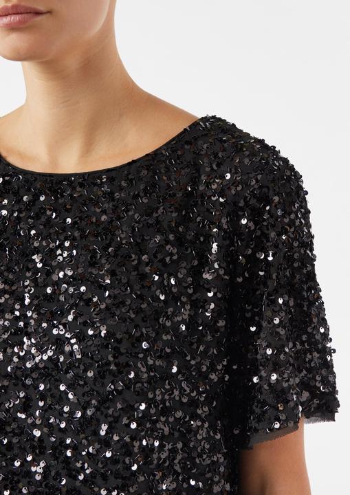 Immagine prodotto Comma Bluse Elegantes Shirt mit Allover-Pailletten (32)