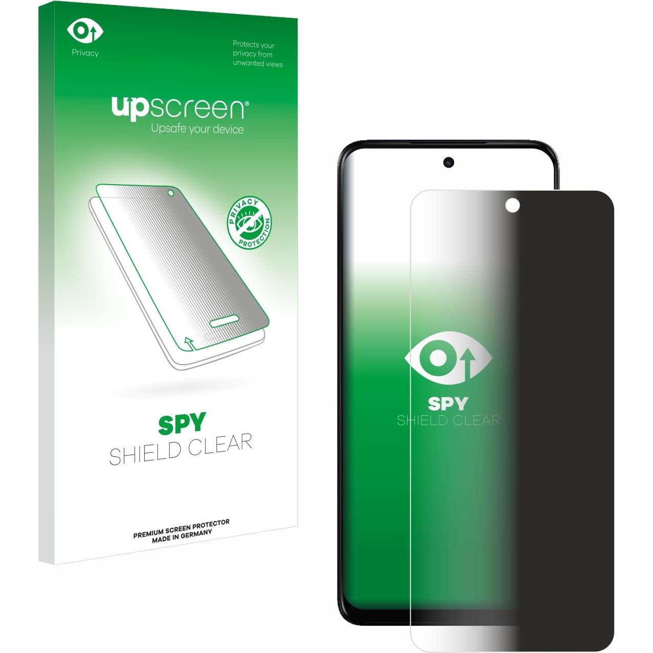 upscreen Sichtschutzfolie Anti-Spy Privacy Folie Blaulicht-Schutz (1 Stück, Motorola Moto E), Smartphone Schutzfolie, Bl...