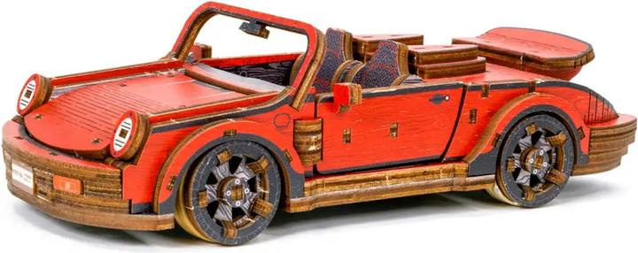 Produktbild WoodenCity Bausatz Sportwagen bemalt