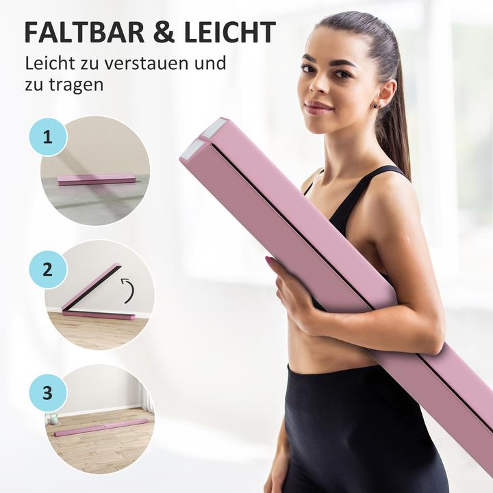Produktbild SportNow Schwebebalken Kunststoff, Polyester Rosa