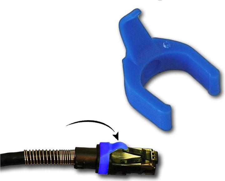 PatchSee Cable clip color sky blue, set= (0.10 m)