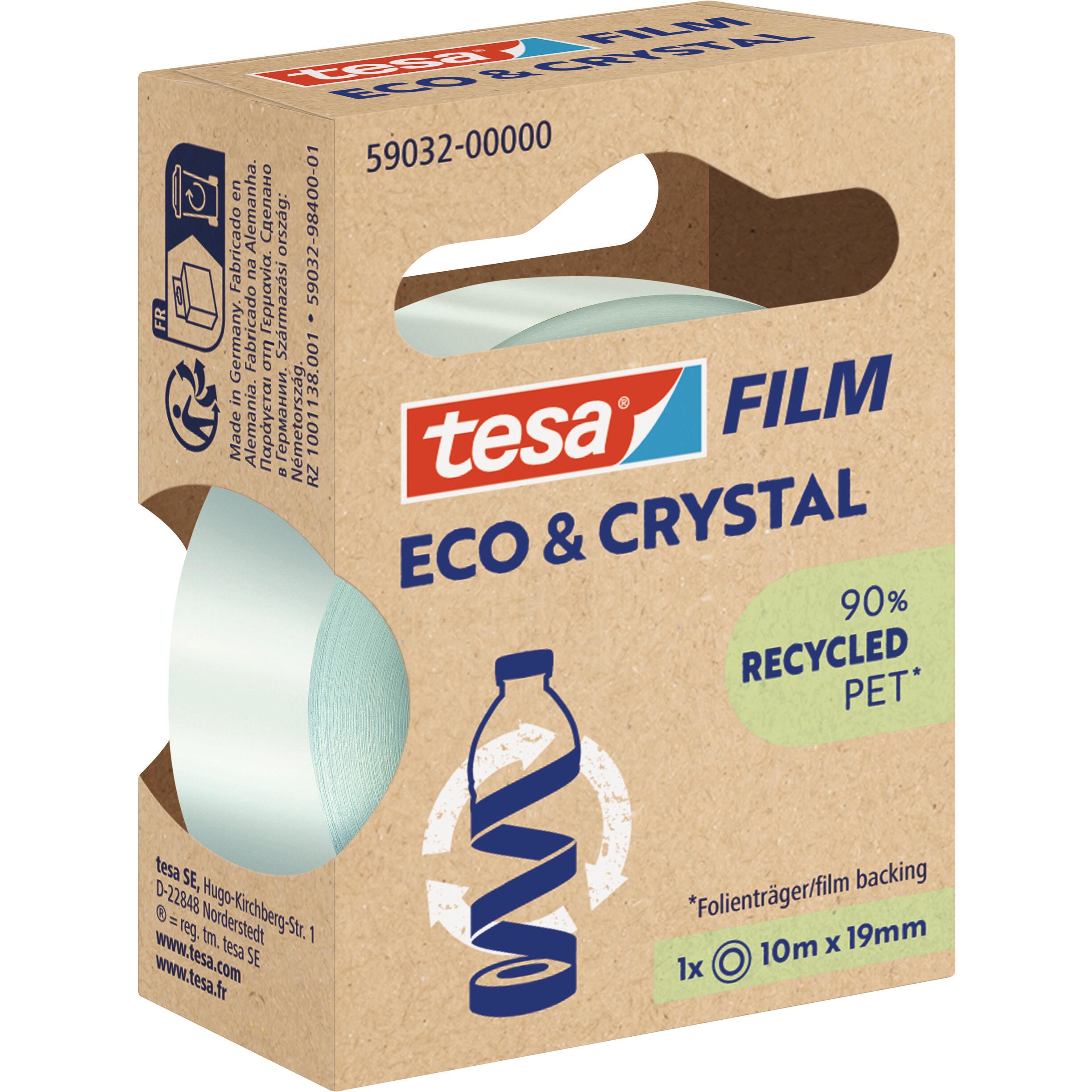 tesa, Klebeband, tesafilm ECO & CRYSTAL Klebeband 10m:19mm (19 mm)