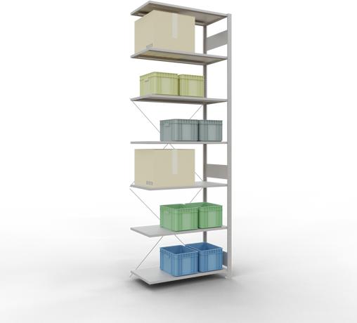 Actual product image Schulte Lagertechnik MULTIplus85 boltless bay system with cross brace