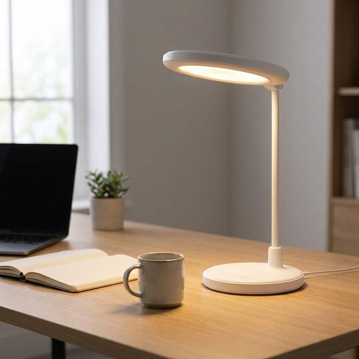 Produktbild Nedis LED-Schreibtischlampe | Dimmbar | Integrierter Spiegel | 3 Licht-Modi | 100 lm | Wiederaufladb (100 lm)