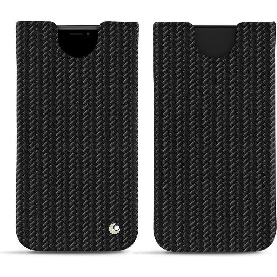 Noreve Lederschutzhülle (Apple iPhone XS Max), Smartphone Hülle, Schwarz