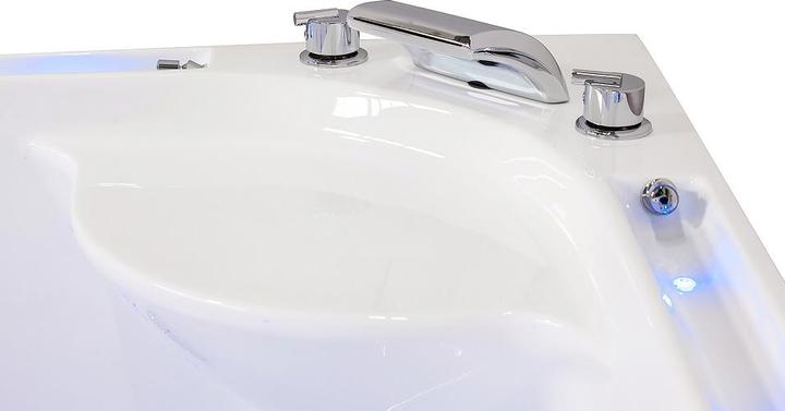 Produktbild Jet-Line Whirlpool VILLA SABRINA weiss 1,6x1,6 m Vollausstattung Wasserfall umlaufend (160 cm, 160000 cm)