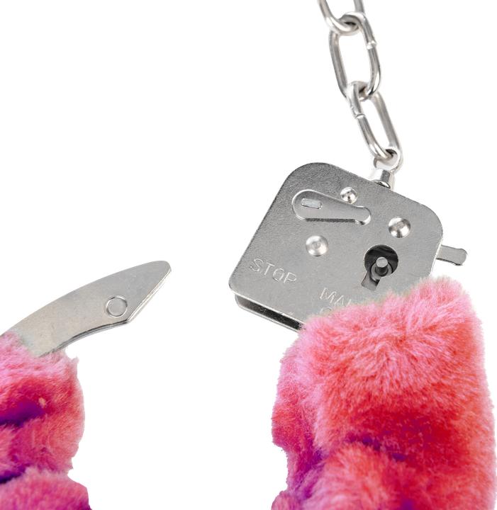 Actual product image Rimba Police Handcuffs with Faux Fur