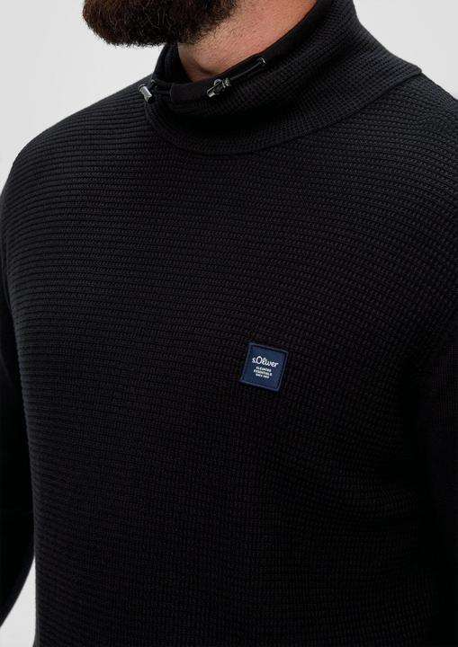 Produktbild s.Oliver Strickpullover Strickpullover mit Jersey-Ärmeln (3XL)