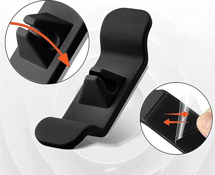 Immagine prodotto Hermex Portacavi per macchine da cucina Fermacavi autoadesivo nero