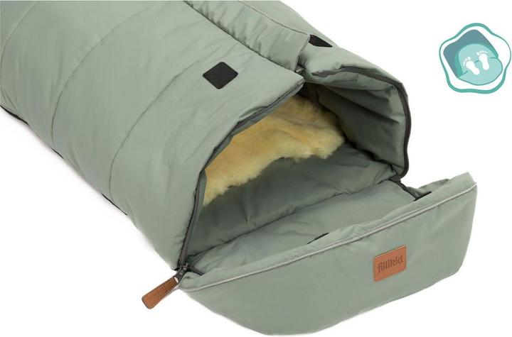 Image du produit Fillikid Fleece-Fusssack Nanga mit Lammfellauflage