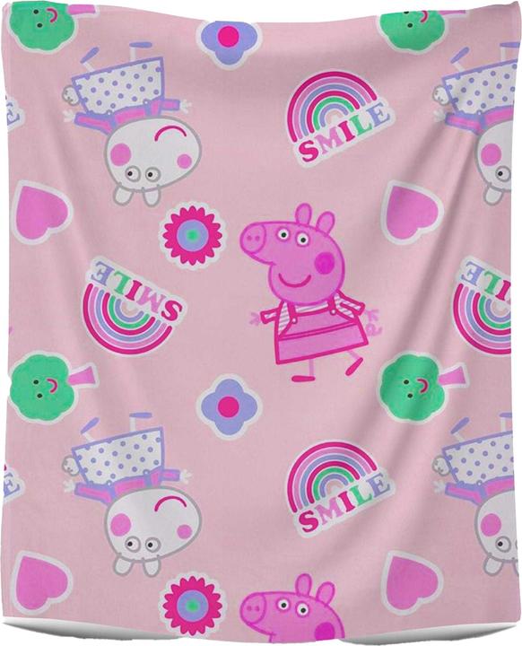 Peppa Pig - Couverture motif/style Sourire (100 x 150 cm)