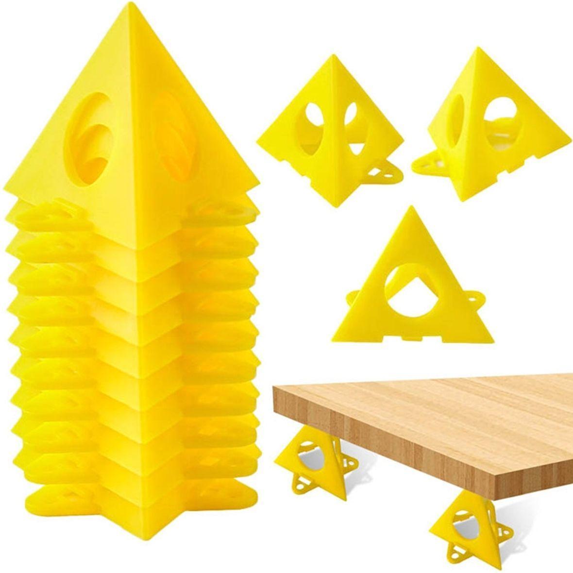 König Design, Mal Zubehör, 10 Stück Dreieck Pyramidenständer Malerunterstützung Schreiner Antihaft Tool