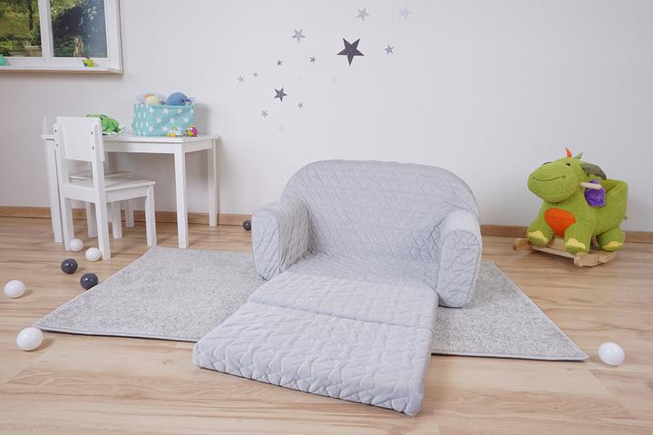 Image du produit Knorrtoys Kindersofa - "Cosy geo grey" (Canapé pour enfants)