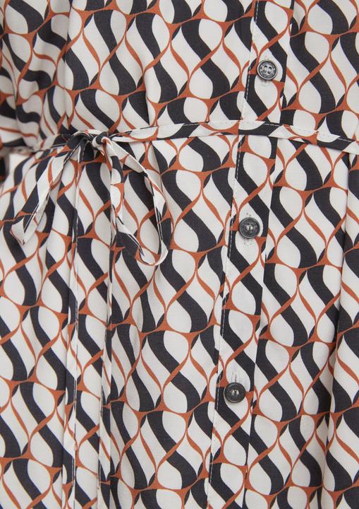 Actual product image Comma Kleid Blusenkleid mit Allovermuster (40)