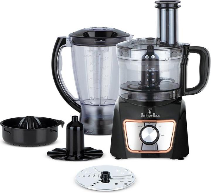 Actual product image BerlingerHaus Food processor Black Rose Collection (1000 ml, 500 W)