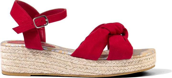 Actual product image Joe Browns Knot Detail Ankle Strap Platform Espadrille Sandals (38)