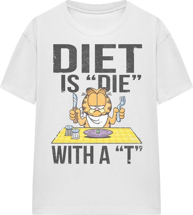 Immagine prodotto Garfield Diet Is Die With a T Maglietta Adulto Unisex (M)