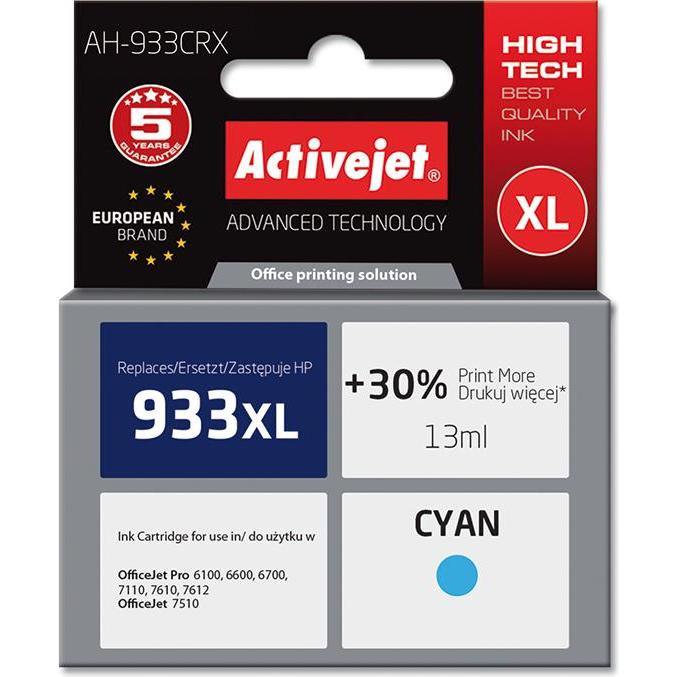 Activejet, Druckerpatrone, Premium AH-933CRX - 14 ml - mit hoher Kapazität (C)