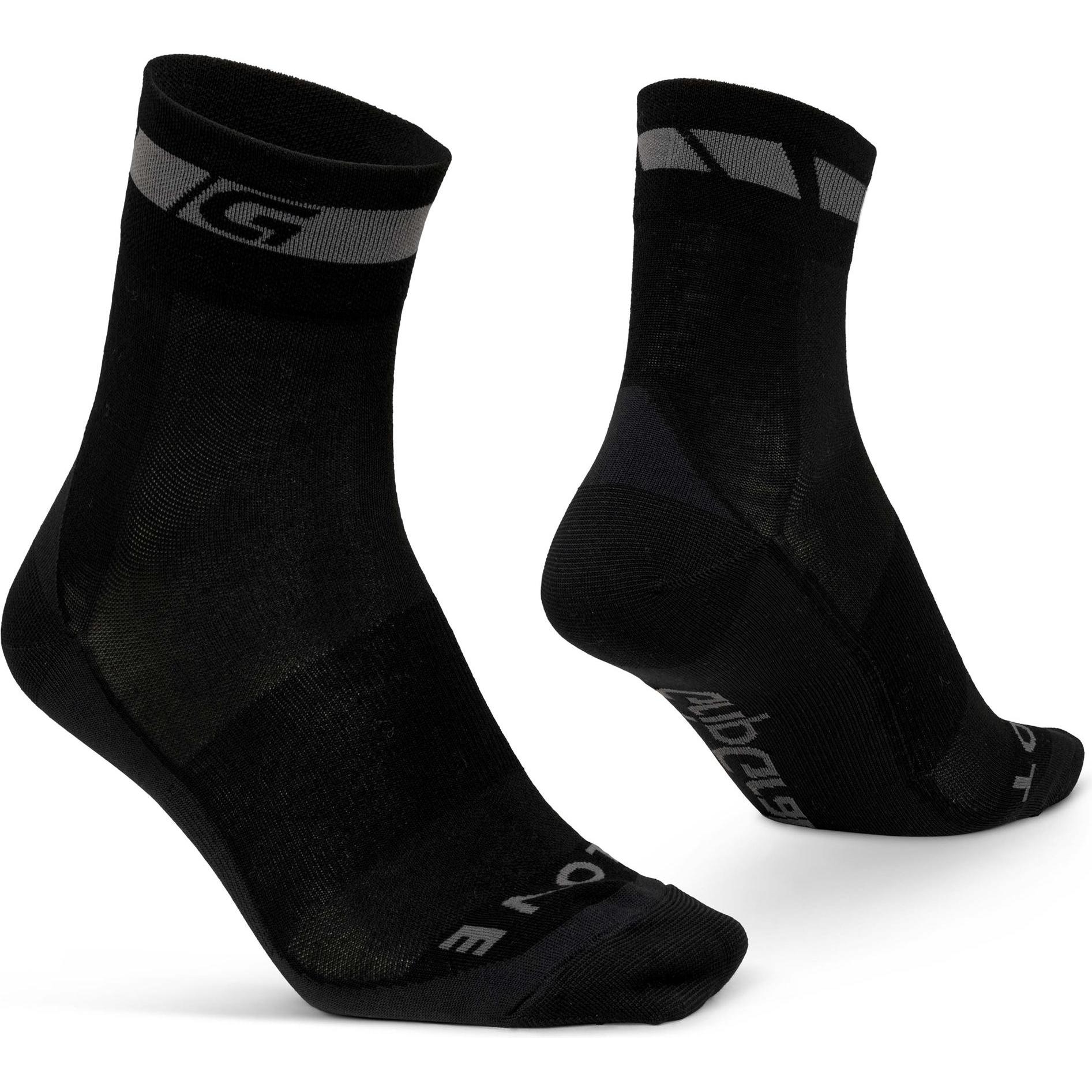 GripGrab, Unisex, Sportsocken, Merino Regular Cut Socks (L), Schwarz