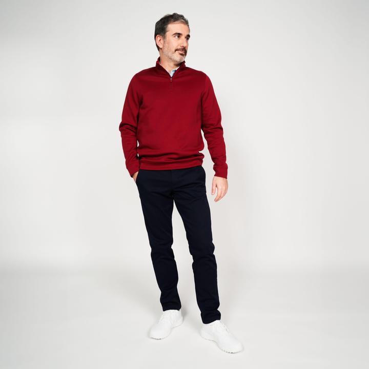 Actual product image Inesis Men's Golf Sweatshirt - mw500 burgundy (XXL)