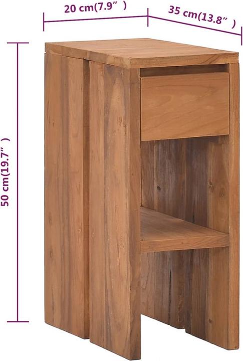 Immagine prodotto vidaXL Comodino (35 x 20 x 50 cm)
