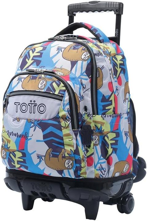 Actual product image Totto School Backpack with Wheels, Practical and Robust, Recycled PET Material