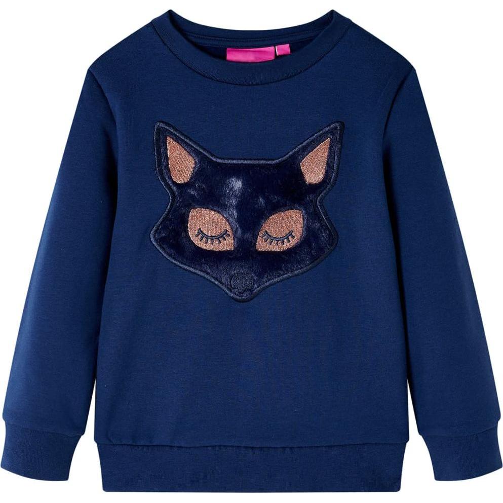 VidaXL, Unisex, Pullover, Kinder-Sweatshirt Marineblau 104,Material: 95 % Baumwolle. 5, Blau, (104)