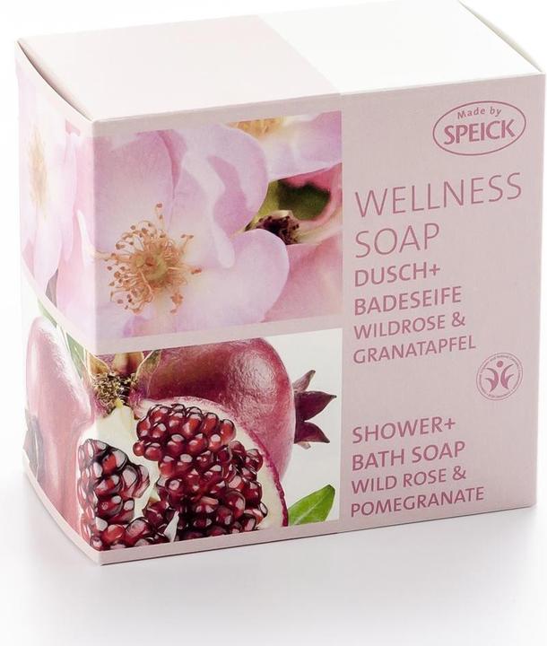 Speick Wellness Soap BDIH Wildrose & Granatapfel (Hartseife)