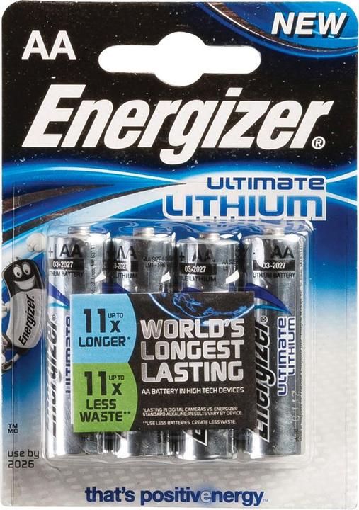 Immagine prodotto Energizer Ultimate Lithium (4 pz., AA, 3000 mAh)