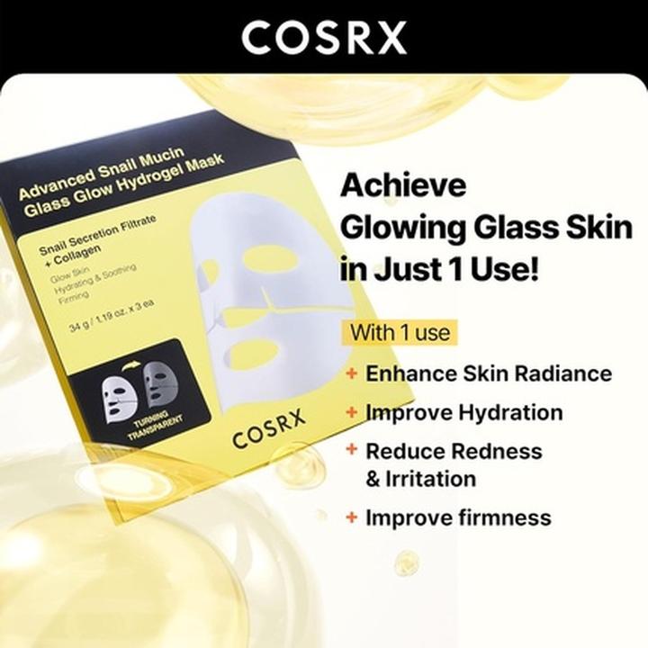 Actual product image Cosrx Advanced Snail Mucin Glass Glow Hydrogel