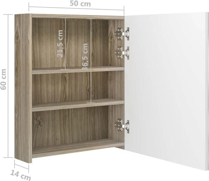 Produktbild vidaXL Badschrank (50 x 14 x 60 cm)