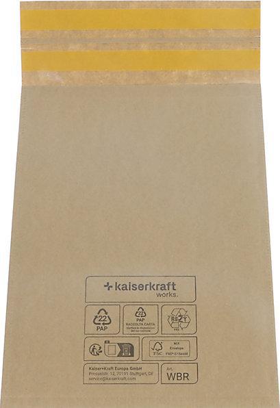 Immagine prodotto kaiserkraft Busta per spedizioni Wavebag™ Return terra (75 pz.)