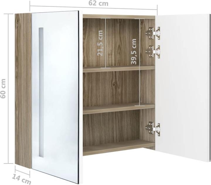 Produktbild vidaXL Sigurd (62 x 14 x 60 cm)